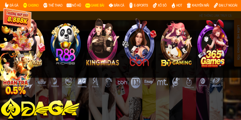chơi baccarat tại sảnh cược casino daga
