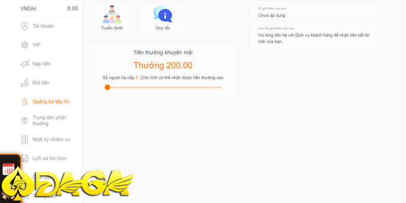 nhận hỗ trợ từ nhà cái khi làm đại lý daga