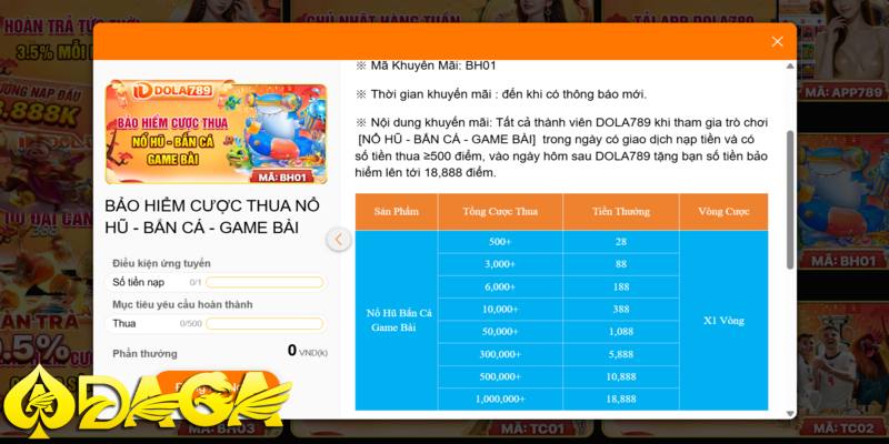 thưởng nóng khi chơi nổ hũ daga